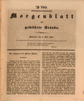 Morgenblatt für gebildete Stände Mittwoch 3. Mai 1837