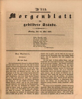 Morgenblatt für gebildete Stände Montag 15. Mai 1837