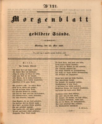 Morgenblatt für gebildete Stände Montag 22. Mai 1837