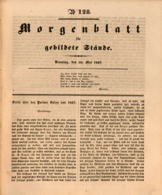 Morgenblatt für gebildete Stände Dienstag 30. Mai 1837