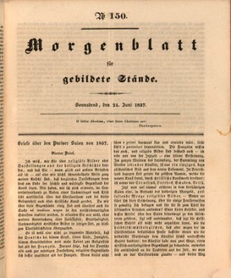 Morgenblatt für gebildete Stände Samstag 24. Juni 1837