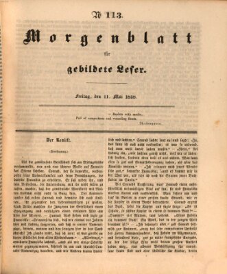 Morgenblatt für gebildete Leser (Morgenblatt für gebildete Stände) Freitag 11. Mai 1838