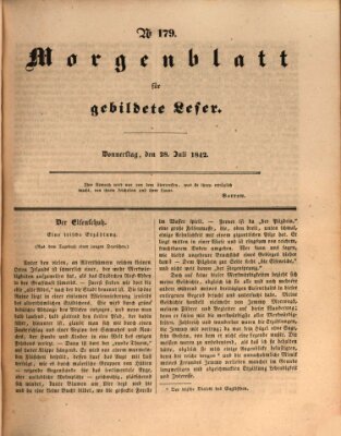 Morgenblatt für gebildete Leser (Morgenblatt für gebildete Stände) Donnerstag 28. Juli 1842