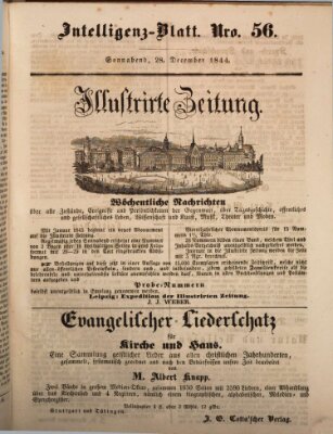 Morgenblatt für gebildete Leser (Morgenblatt für gebildete Stände) Samstag 28. Dezember 1844