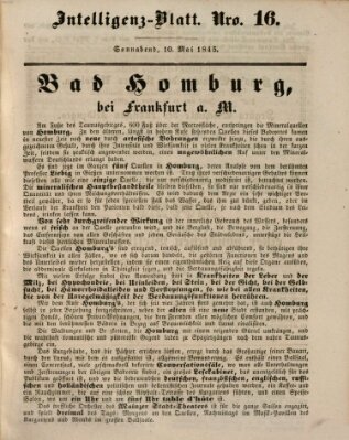 Morgenblatt für gebildete Leser (Morgenblatt für gebildete Stände) Samstag 10. Mai 1845