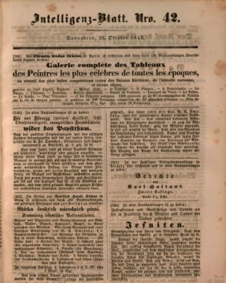 Morgenblatt für gebildete Leser (Morgenblatt für gebildete Stände) Samstag 25. Oktober 1845