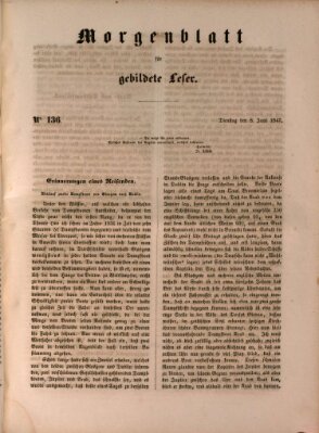 Morgenblatt für gebildete Leser (Morgenblatt für gebildete Stände) Dienstag 8. Juni 1847