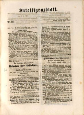 Morgenblatt für gebildete Leser (Morgenblatt für gebildete Stände) Freitag 11. Juni 1847