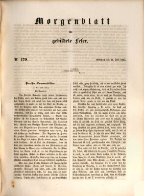 Morgenblatt für gebildete Leser (Morgenblatt für gebildete Stände) Mittwoch 28. Juli 1847