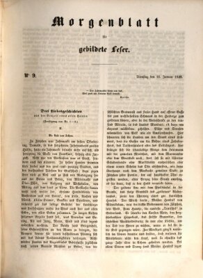 Morgenblatt für gebildete Leser (Morgenblatt für gebildete Stände) Dienstag 11. Januar 1848