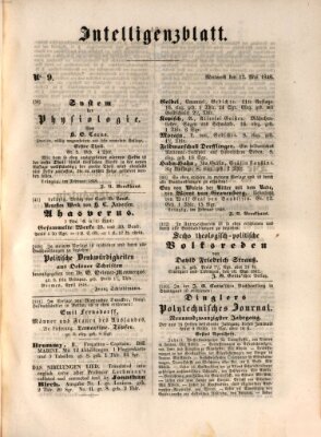 Morgenblatt für gebildete Leser (Morgenblatt für gebildete Stände) Mittwoch 17. Mai 1848