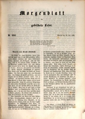 Morgenblatt für gebildete Leser (Morgenblatt für gebildete Stände) Montag 10. Juli 1848