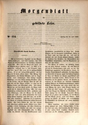 Morgenblatt für gebildete Leser (Morgenblatt für gebildete Stände) Freitag 21. Juli 1848