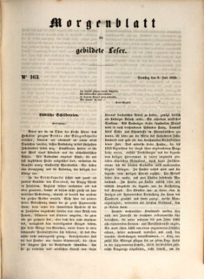 Morgenblatt für gebildete Leser (Morgenblatt für gebildete Stände) Dienstag 9. Juli 1850