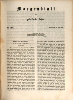 Morgenblatt für gebildete Leser (Morgenblatt für gebildete Stände) Montag 15. Juli 1850