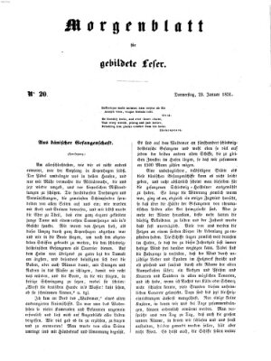 Morgenblatt für gebildete Leser (Morgenblatt für gebildete Stände) Donnerstag 23. Januar 1851