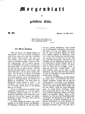 Morgenblatt für gebildete Leser (Morgenblatt für gebildete Stände) Mittwoch 19. März 1851