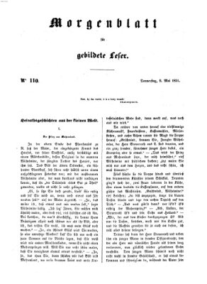 Morgenblatt für gebildete Leser (Morgenblatt für gebildete Stände) Donnerstag 8. Mai 1851