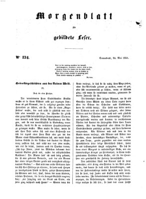 Morgenblatt für gebildete Leser (Morgenblatt für gebildete Stände) Samstag 24. Mai 1851