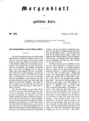 Morgenblatt für gebildete Leser (Morgenblatt für gebildete Stände) Dienstag 27. Mai 1851