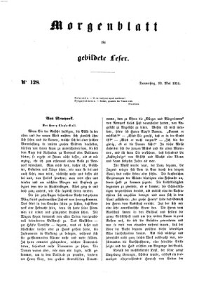 Morgenblatt für gebildete Leser (Morgenblatt für gebildete Stände) Donnerstag 29. Mai 1851