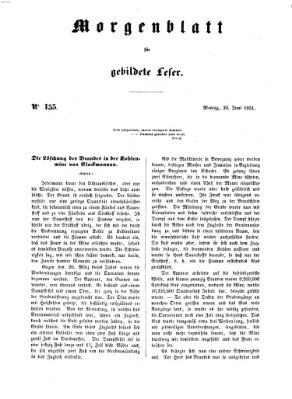 Morgenblatt für gebildete Leser (Morgenblatt für gebildete Stände) Montag 30. Juni 1851