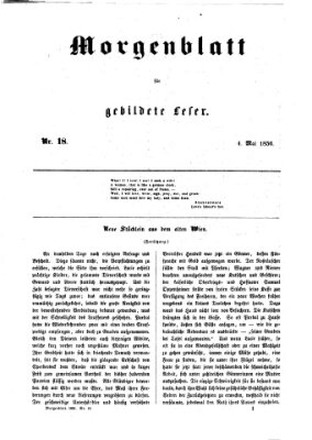 Morgenblatt für gebildete Leser (Morgenblatt für gebildete Stände) Sonntag 4. Mai 1856