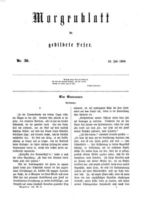 Morgenblatt für gebildete Leser (Morgenblatt für gebildete Stände) Sonntag 24. Juli 1859