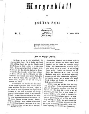 Morgenblatt für gebildete Leser (Morgenblatt für gebildete Stände) Freitag 1. Januar 1864