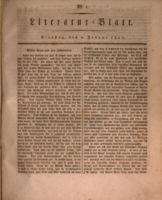 Morgenblatt für gebildete Stände. Literatur-Blatt (Morgenblatt für gebildete Stände) Dienstag 2. Januar 1827