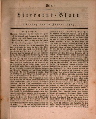 Morgenblatt für gebildete Stände. Literatur-Blatt (Morgenblatt für gebildete Stände) Dienstag 16. Januar 1827