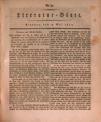 Morgenblatt für gebildete Stände. Literatur-Blatt (Morgenblatt für gebildete Stände) Dienstag 15. Mai 1827