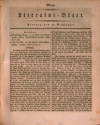 Morgenblatt für gebildete Stände. Literatur-Blatt (Morgenblatt für gebildete Stände) Freitag 25. Mai 1827