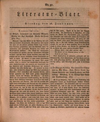 Morgenblatt für gebildete Stände. Literatur-Blatt (Morgenblatt für gebildete Stände) Dienstag 26. Juni 1827