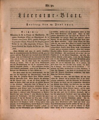 Morgenblatt für gebildete Stände. Literatur-Blatt (Morgenblatt für gebildete Stände) Freitag 29. Juni 1827