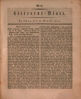 Morgenblatt für gebildete Stände. Literatur-Blatt (Morgenblatt für gebildete Stände) Dienstag 21. August 1827