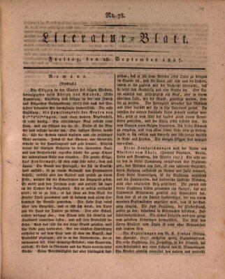 Morgenblatt für gebildete Stände. Literatur-Blatt (Morgenblatt für gebildete Stände) Freitag 28. September 1827