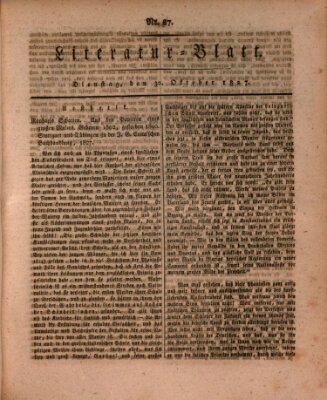 Morgenblatt für gebildete Stände. Literatur-Blatt (Morgenblatt für gebildete Stände) Dienstag 30. Oktober 1827