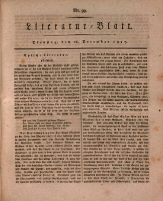 Morgenblatt für gebildete Stände. Literatur-Blatt (Morgenblatt für gebildete Stände) Dienstag 11. Dezember 1827