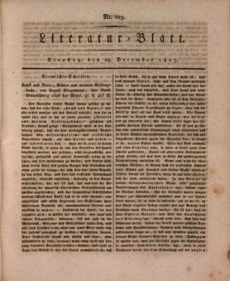 Morgenblatt für gebildete Stände. Literatur-Blatt (Morgenblatt für gebildete Stände) Dienstag 25. Dezember 1827