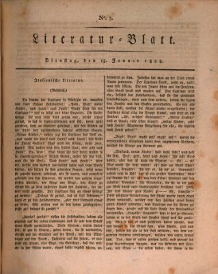 Morgenblatt für gebildete Stände. Literatur-Blatt (Morgenblatt für gebildete Stände) Dienstag 15. Januar 1828