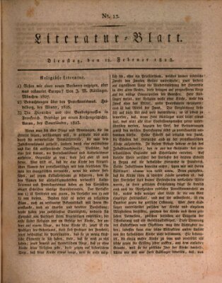 Morgenblatt für gebildete Stände. Literatur-Blatt (Morgenblatt für gebildete Stände) Dienstag 12. Februar 1828