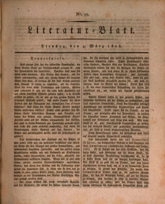 Morgenblatt für gebildete Stände. Literatur-Blatt (Morgenblatt für gebildete Stände) Dienstag 4. März 1828