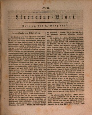 Morgenblatt für gebildete Stände. Literatur-Blatt (Morgenblatt für gebildete Stände) Freitag 14. März 1828