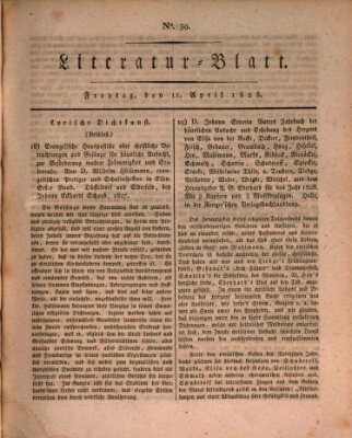 Morgenblatt für gebildete Stände. Literatur-Blatt (Morgenblatt für gebildete Stände) Freitag 11. April 1828