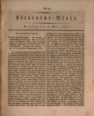 Morgenblatt für gebildete Stände. Literatur-Blatt (Morgenblatt für gebildete Stände) Freitag 16. Mai 1828