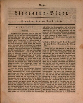 Morgenblatt für gebildete Stände. Literatur-Blatt (Morgenblatt für gebildete Stände) Dienstag 10. Juni 1828