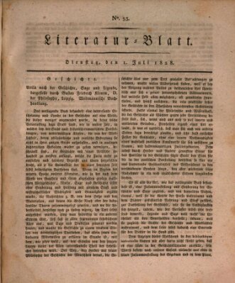 Morgenblatt für gebildete Stände. Literatur-Blatt (Morgenblatt für gebildete Stände) Dienstag 1. Juli 1828