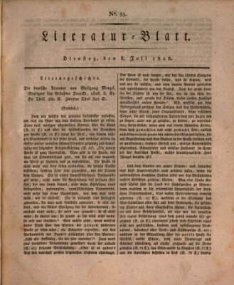 Morgenblatt für gebildete Stände. Literatur-Blatt (Morgenblatt für gebildete Stände) Dienstag 8. Juli 1828