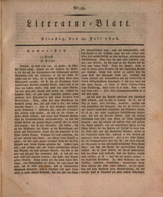 Morgenblatt für gebildete Stände. Literatur-Blatt (Morgenblatt für gebildete Stände) Dienstag 29. Juli 1828